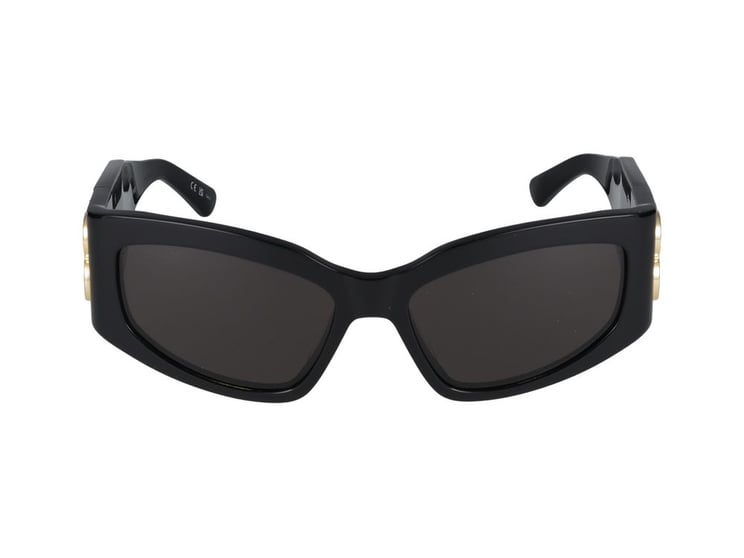Balenciaga Black Oversized Square Frame Sunglasses