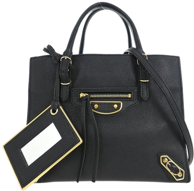 Balenciaga Balenciaga Papier A4 Classic Metallic Edge Bag Leather Mini
