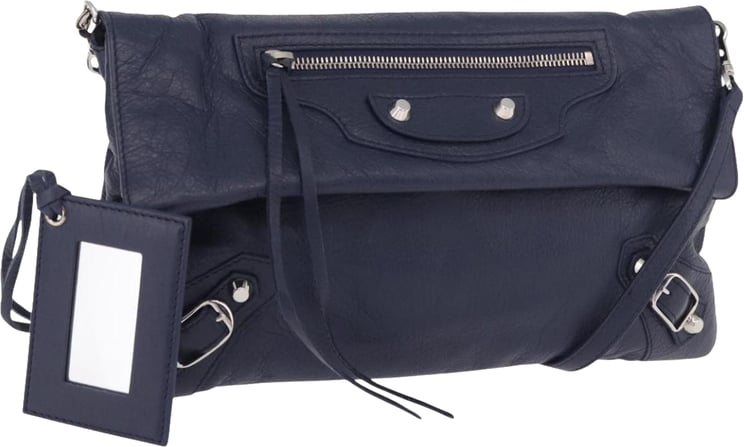 Balenciaga Balenciaga Classic Studs Envelope Strap Clutch Leather Mini
