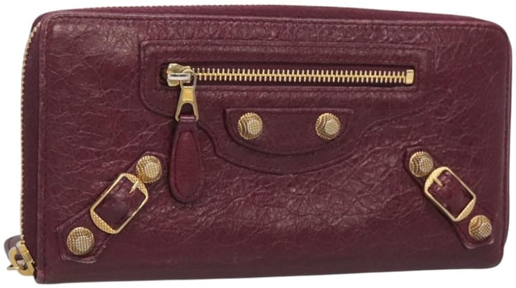 Balenciaga Balenciaga Classic Continental Zip Around Wallet Leather