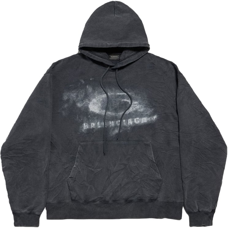 Balenciaga Oversized hoodie met gewassen Crayon Loop-logo
