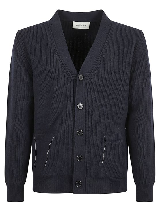 Ballantyne Rich Blue Wool Sweater With Fine Knit Texture