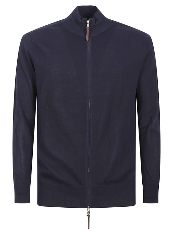 Ballantyne Full Zip Sweater with High Collar