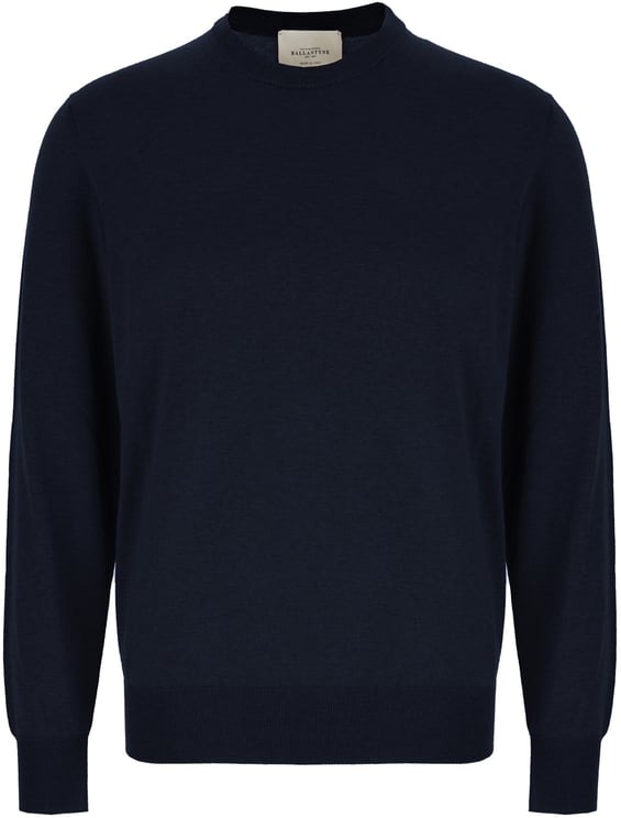 Ballantyne Ballantyne Midnight blue silk blend sweater