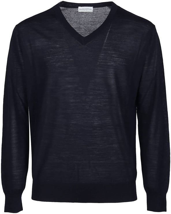 Ballantyne Plain Sweater Blue