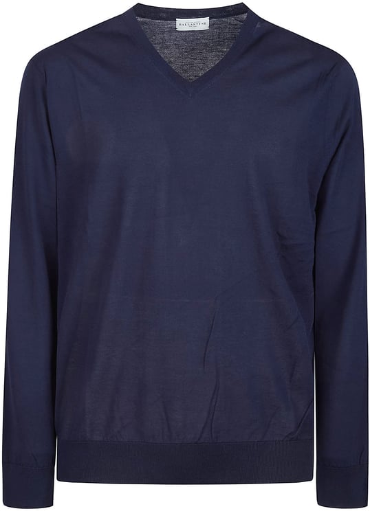 Ballantyne Plain Sweater Blue