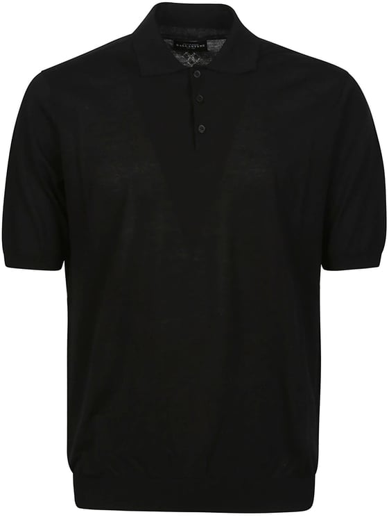 Ballantyne Short Sleeve Plain Polo Shirt Black