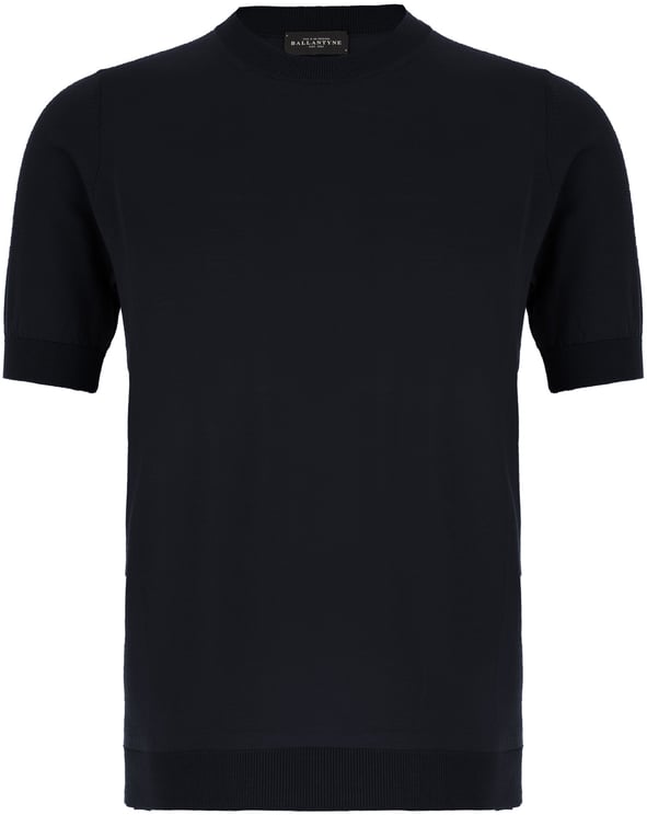 Ballantyne Ballantyne Midnight blue cotton t-shirt