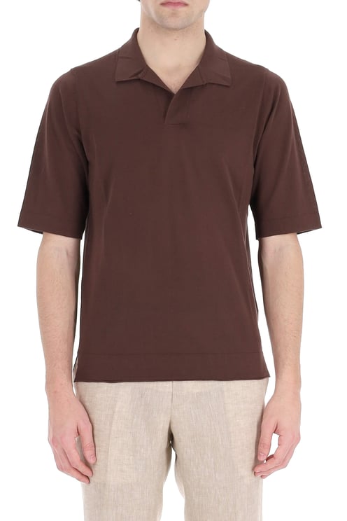 Ballantyne Fine Cotton Open Collar Polo