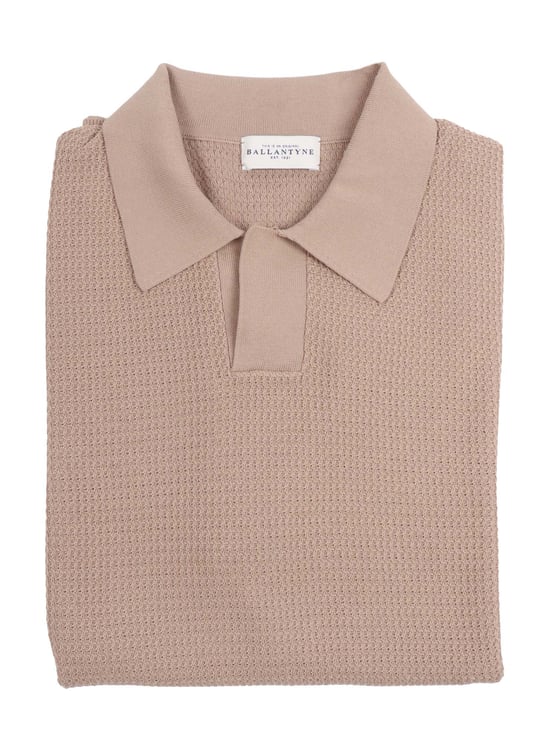 Ballantyne Textured Classic Collar Polo Shirt