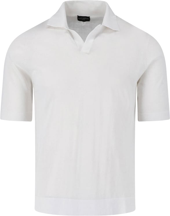 Ballantyne White Classic Relaxed Cotton Polo Shirt