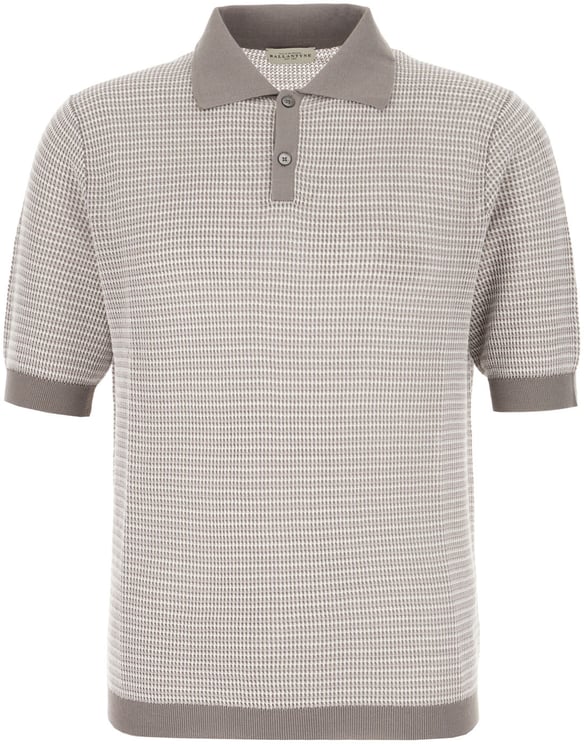 Ballantyne Ballantyne Two-tone cotton polo shirt