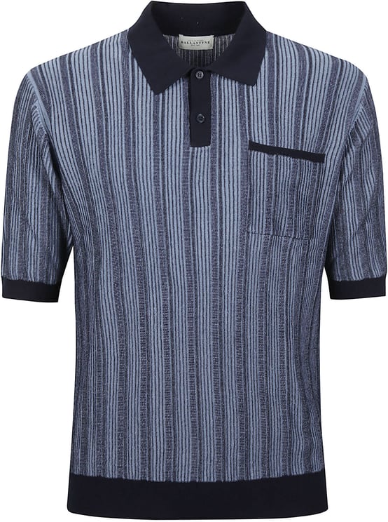 Ballantyne Short Sleeve Polo Shirt Blue