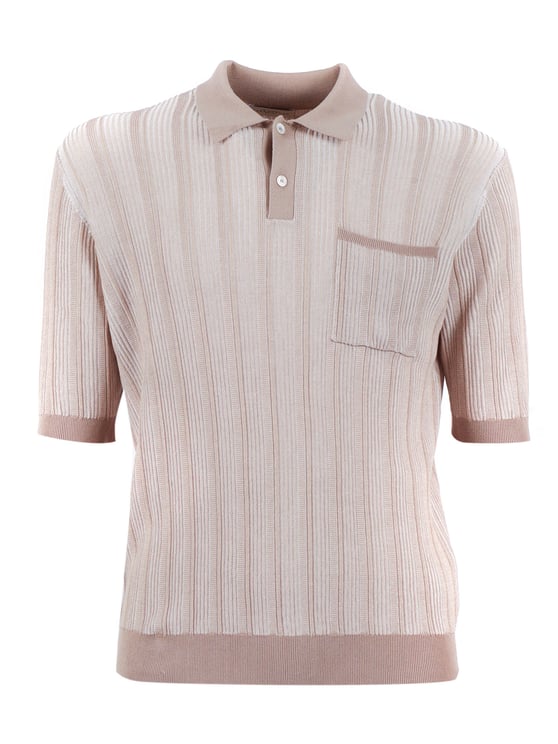Ballantyne Ribbed Classic Collar Polo Shirt