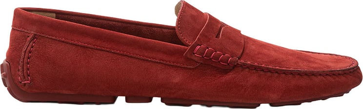 Bally Bally Suede Bordeaux Penny Loafer