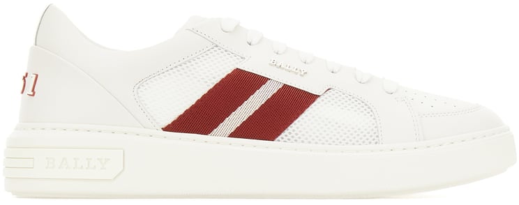 Bally Bally White leather and mesh sneakers