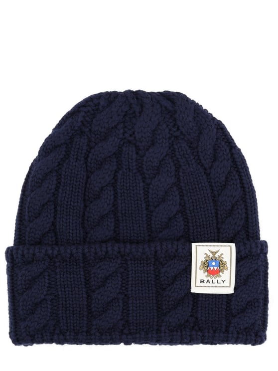 Bally Cable Knit Merino Wool Hat