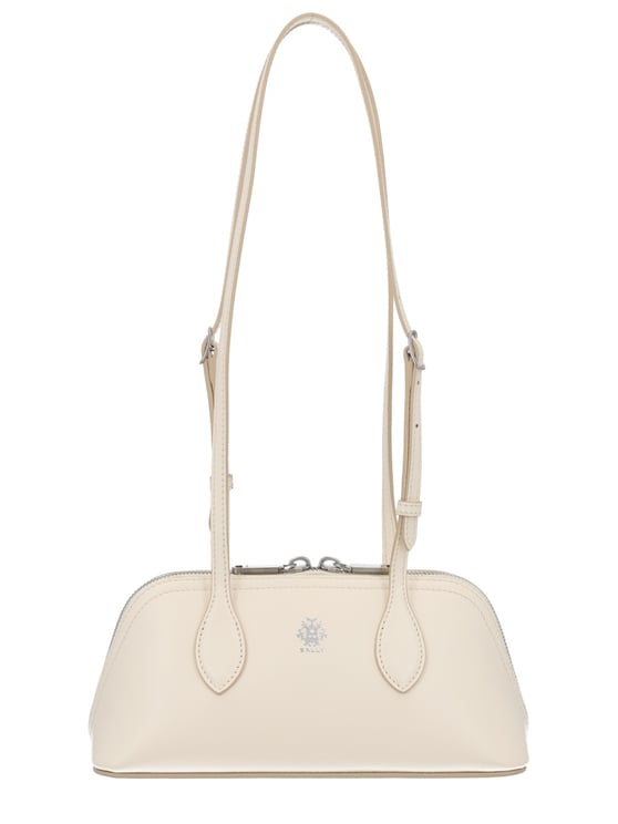 Bally Praline S Structured Leather Handbag