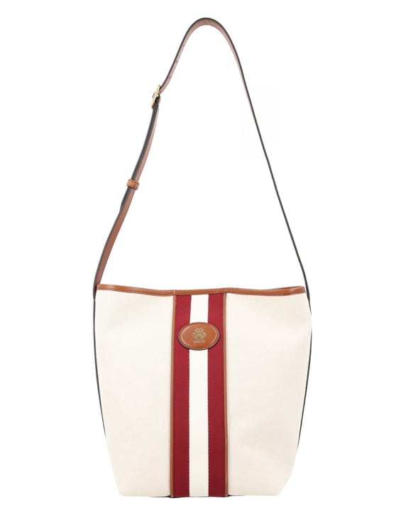 Bally Sign Vertical Stripe Leather Bag