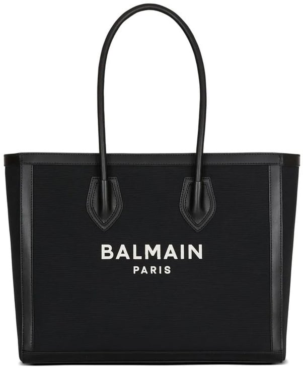 Balmain Balmain Black Cotton Tote Bag