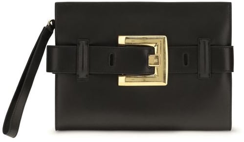 Balmain Balmain Black Lamb Ovis Aries Aries Clutch Bag