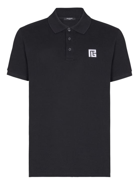 Balmain T-Shirts And Polos Black/White