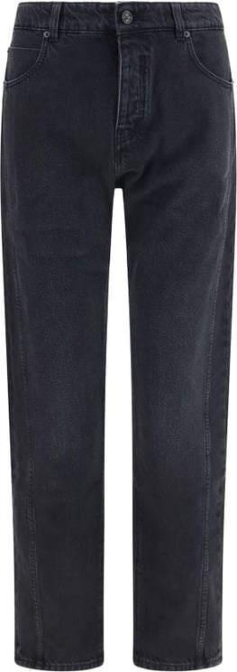 Balmain Straight-Leg Black Denim Jeans