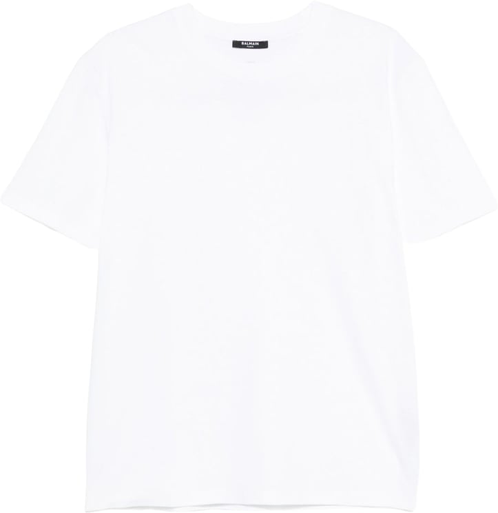 Balmain White Crew Neck T-Shirt
