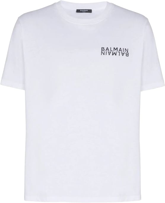 Balmain Balmain White Cotton T-Shirt