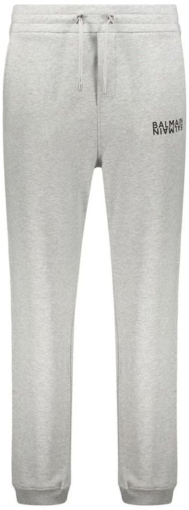 Balmain Balmain Gray Cotton Joggers (Workout Pants)