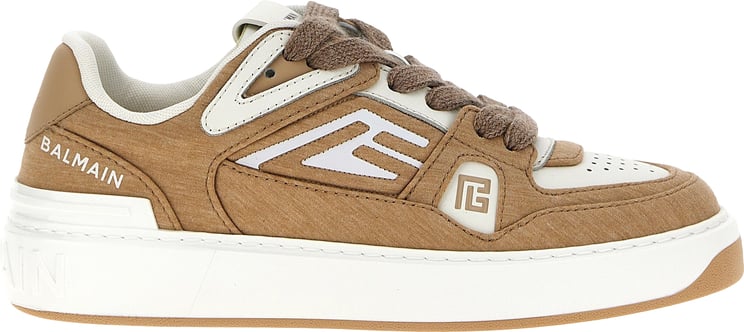 Balmain Balmain Beige Polyester Low Top Sneakers