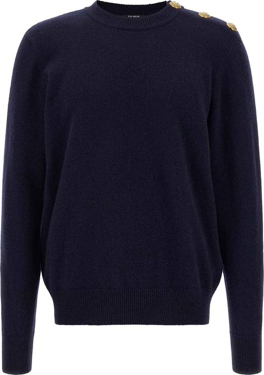 Balmain Balmain Blue Cashmere Cardigan