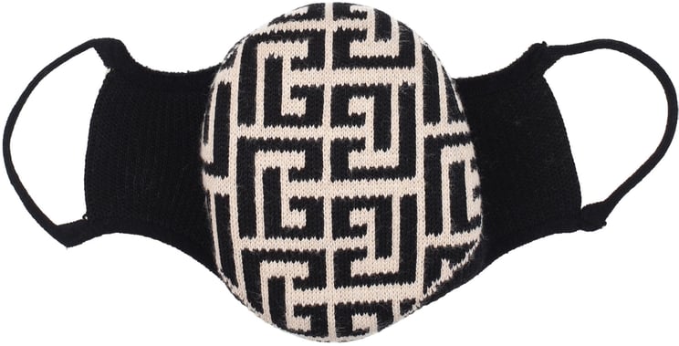 Balmain Balmain Beige Cotton Facemask