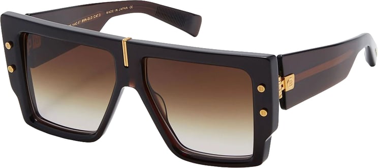 Balmain Balmain Brown Acetate Sunglasses