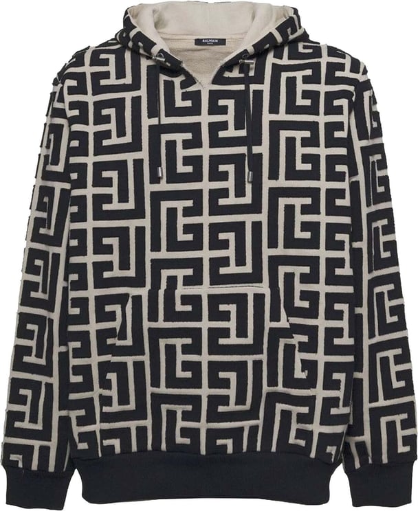 Balmain Balmain Monogrammed Hooded Sweatshirt