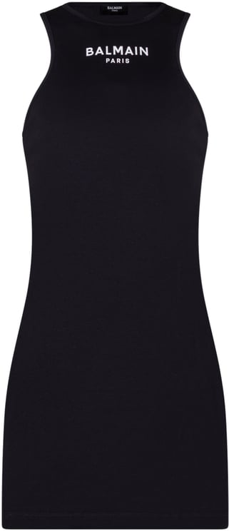 Balmain Abito in Jersey con Logo