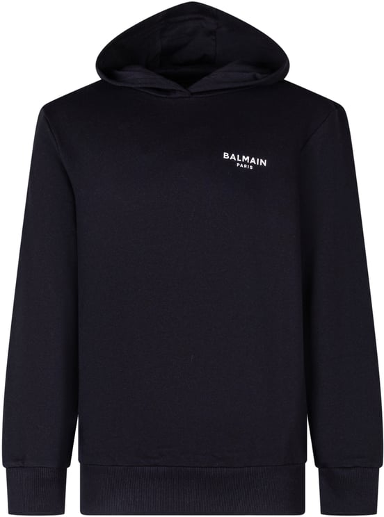Balmain Felpa con Cappuccio e Logo Frontale