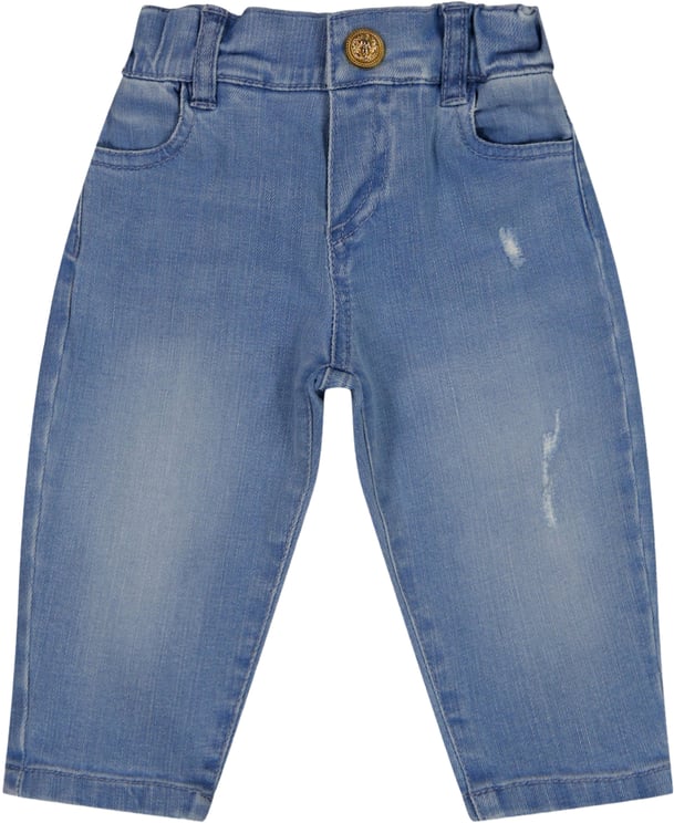Balmain Balmain Baby Meisjes Broek In Blauw