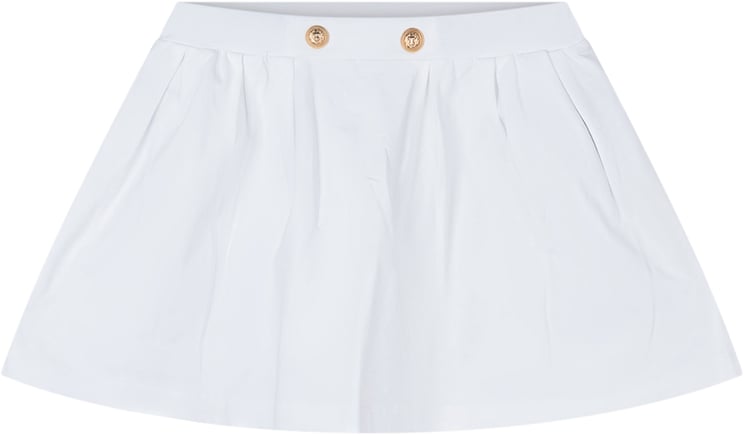 Balmain Gonna in Jersey con Bottoni Decorativi