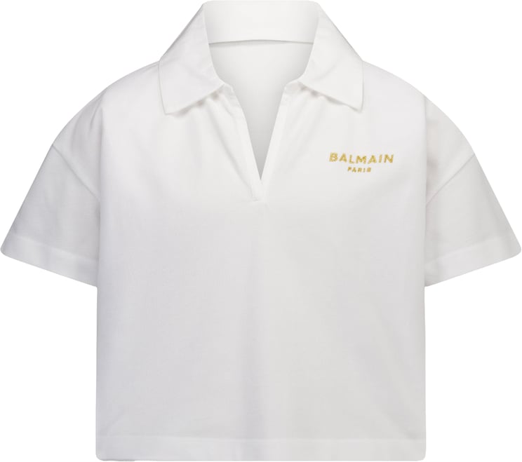 Balmain Balmain Kinder Meisjes Polo In Wit