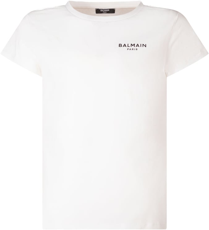Balmain T-shirt con Logo sul Petto