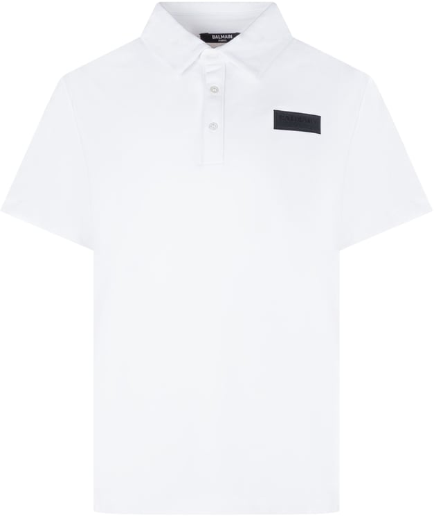 Balmain Polo con Logo Applicato e Colletto Classico