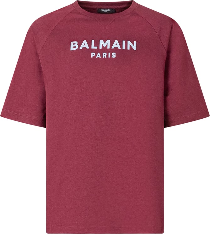 Balmain T-shirt con Stampa Logo Frontale