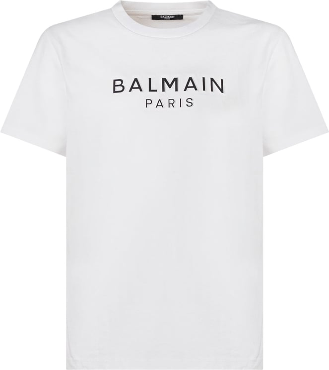 Balmain T-shirt con Logo Frontale