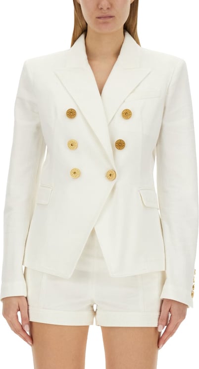 Balmain Double-Breasted Six-Button Jacket