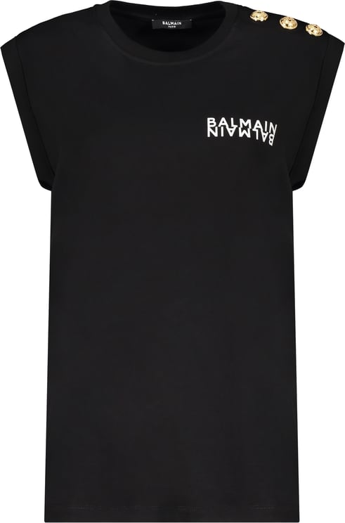 Balmain Cotton T-shirt with logo