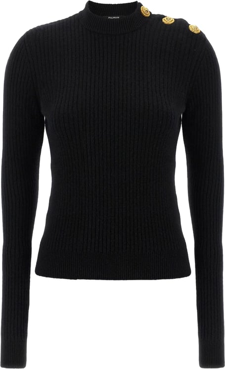 Balmain Sweaters Black