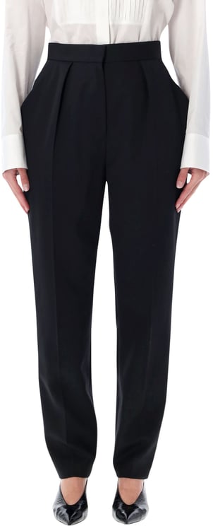 Balmain Balmain high-waisted grain de poudre trousers