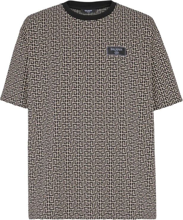 Balmain T-Shirts And Polos Ivoire / Noir