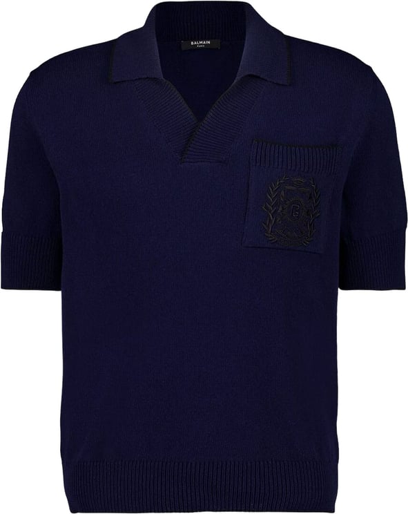 Balmain T-Shirts And Polos Bleu Marine